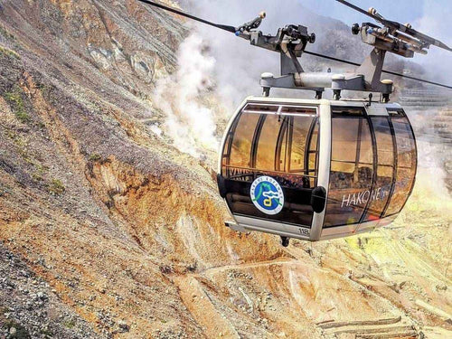 Hakone ropeway and owakudani