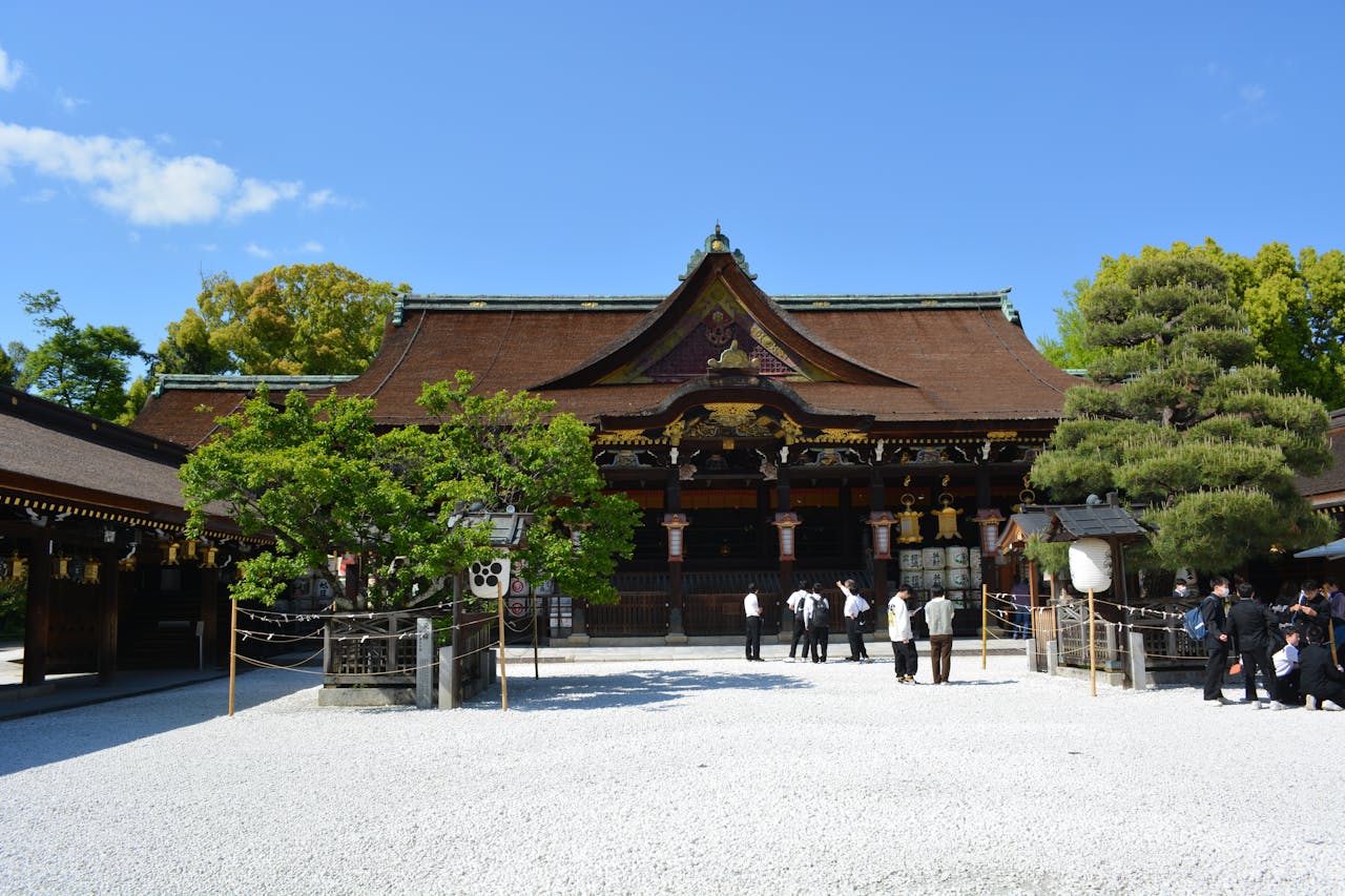 Kitano Tenmangu Shrine in Japan