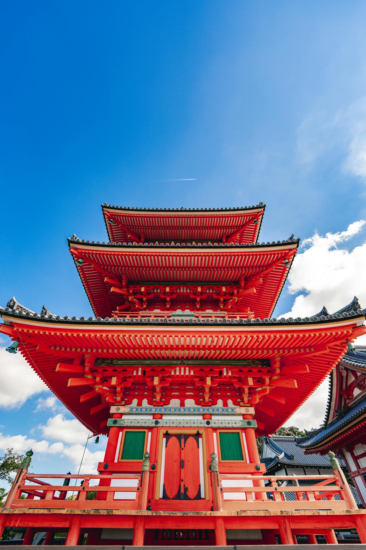 Pagoda of Kiyomizu-dera Temple in Kyoto, Japan
