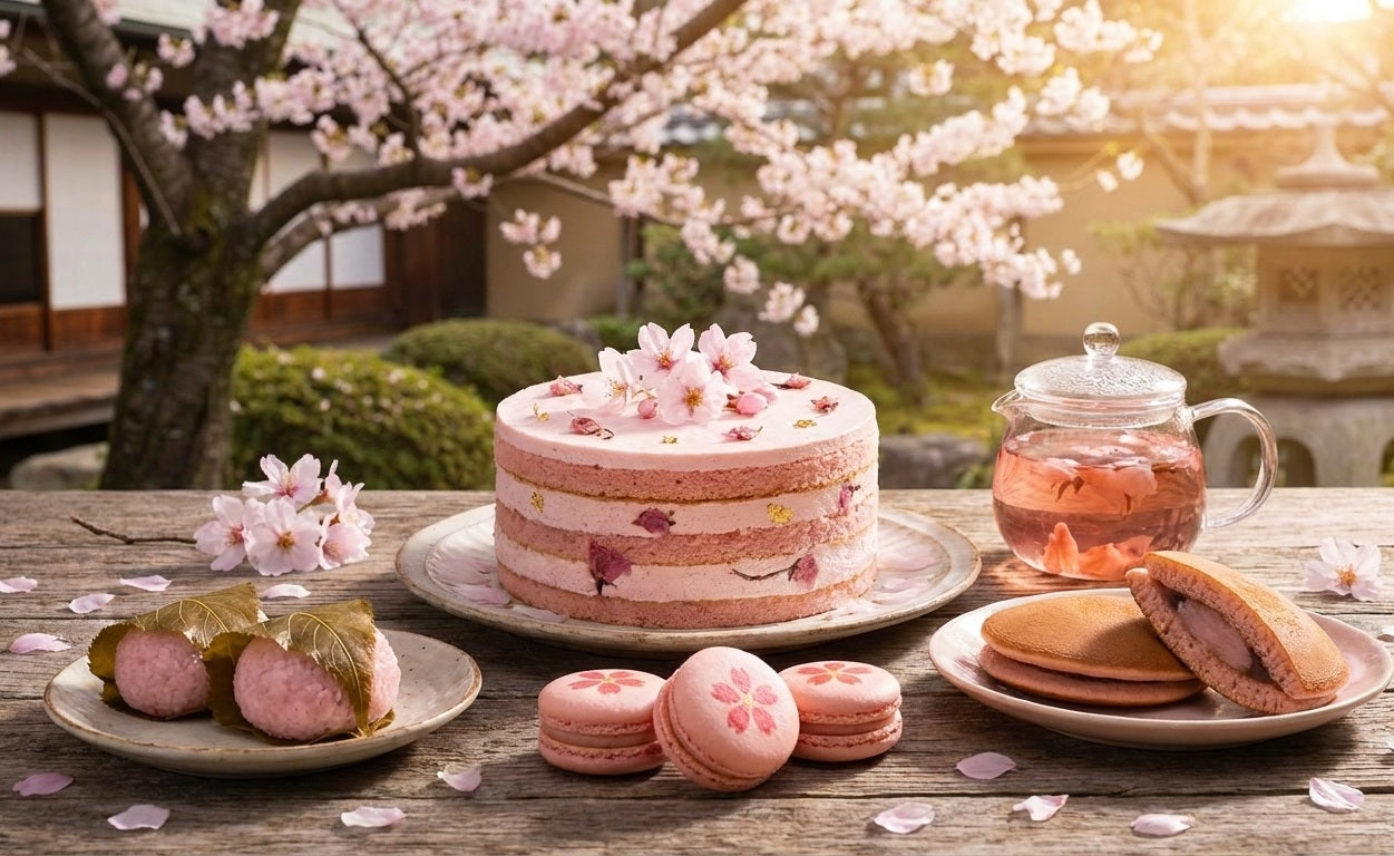 Sakura-themed sweets